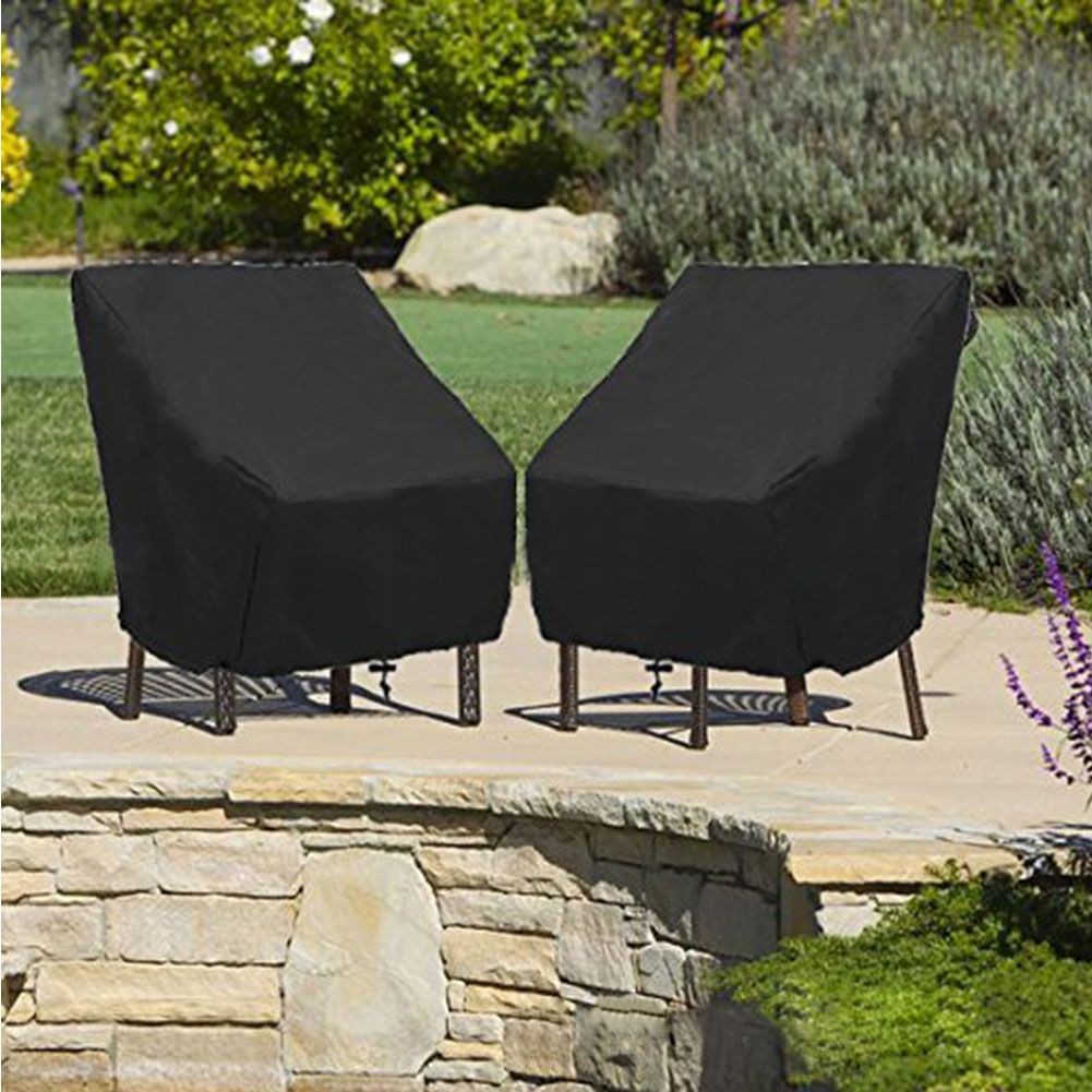 Waterproof High Back Stackable Patio Chair Cover Outdoor Furniture Protection US