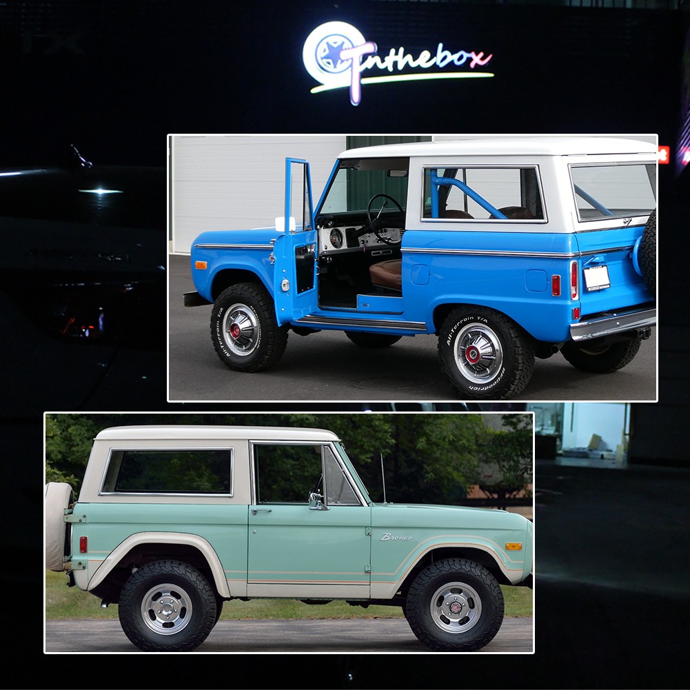 NEW 1970-1977 EARLY FORD BRONCO MARKER, PARKING, AND TAILLIGHT LENS SET.