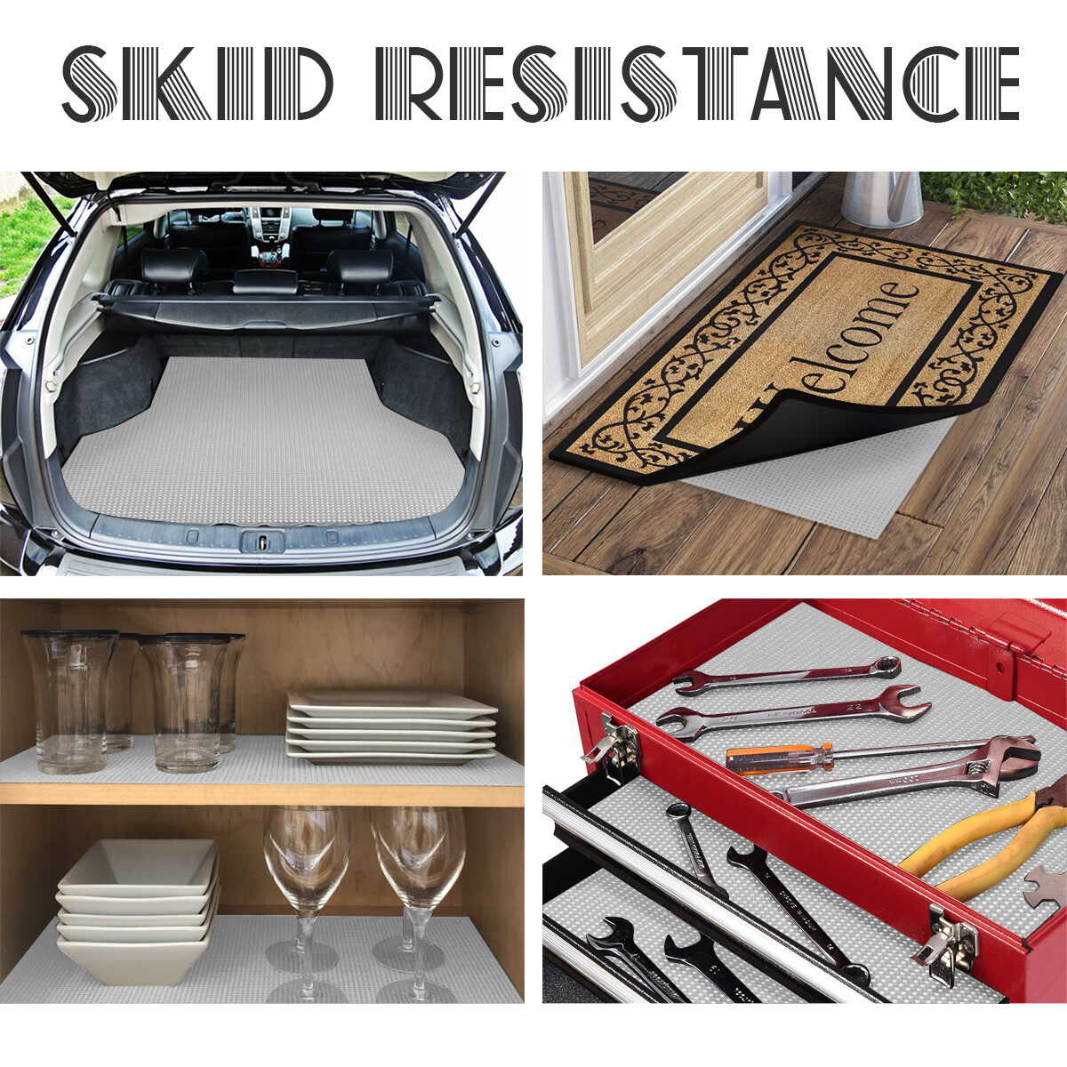 USA Anti Slip Mat Non Slip Rug Gripper Pad for Carpet Drawer Liner Kitchen Home