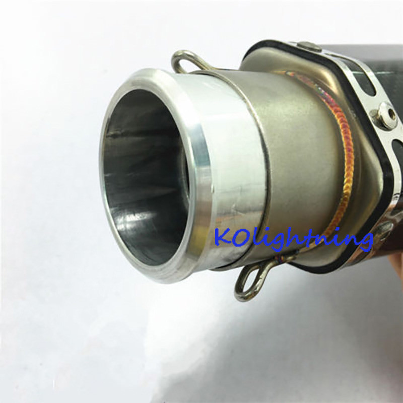 Motorcycle Exhaust Pipe Adapter Reducer Connector Pipe Fits for 60mm to 51mm
