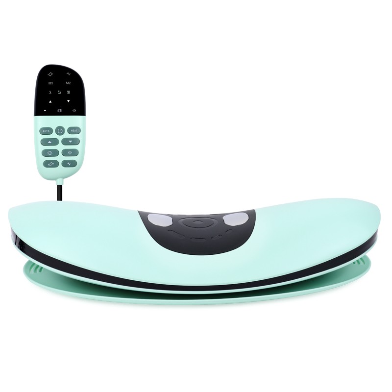 Electric Lumbar Massager with Heat Adjustable Intensity Back Stretcher Device#