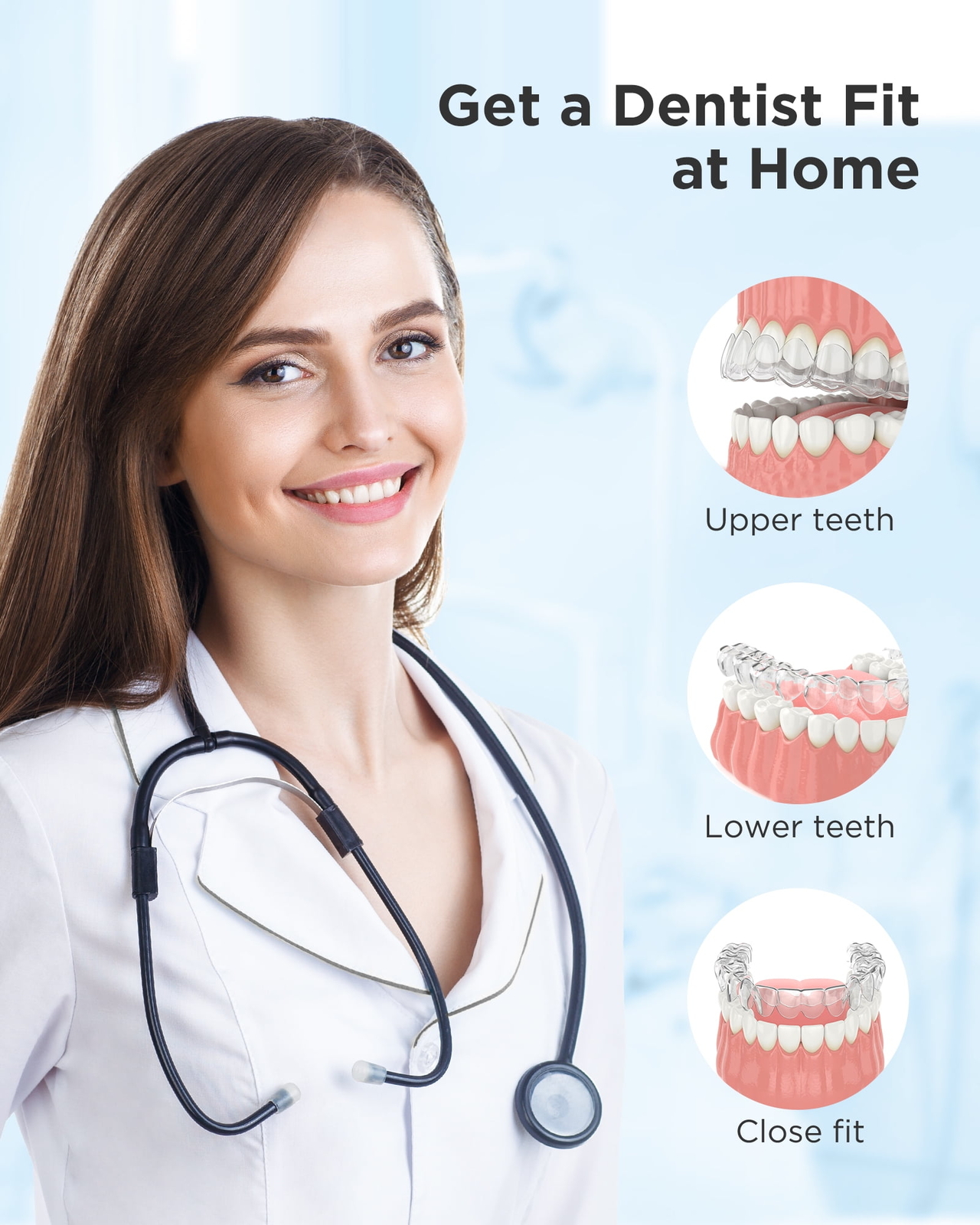 Fairywill Mouth Guard for Grinding Teeth Night Guards Whitening Trays 10 Packs