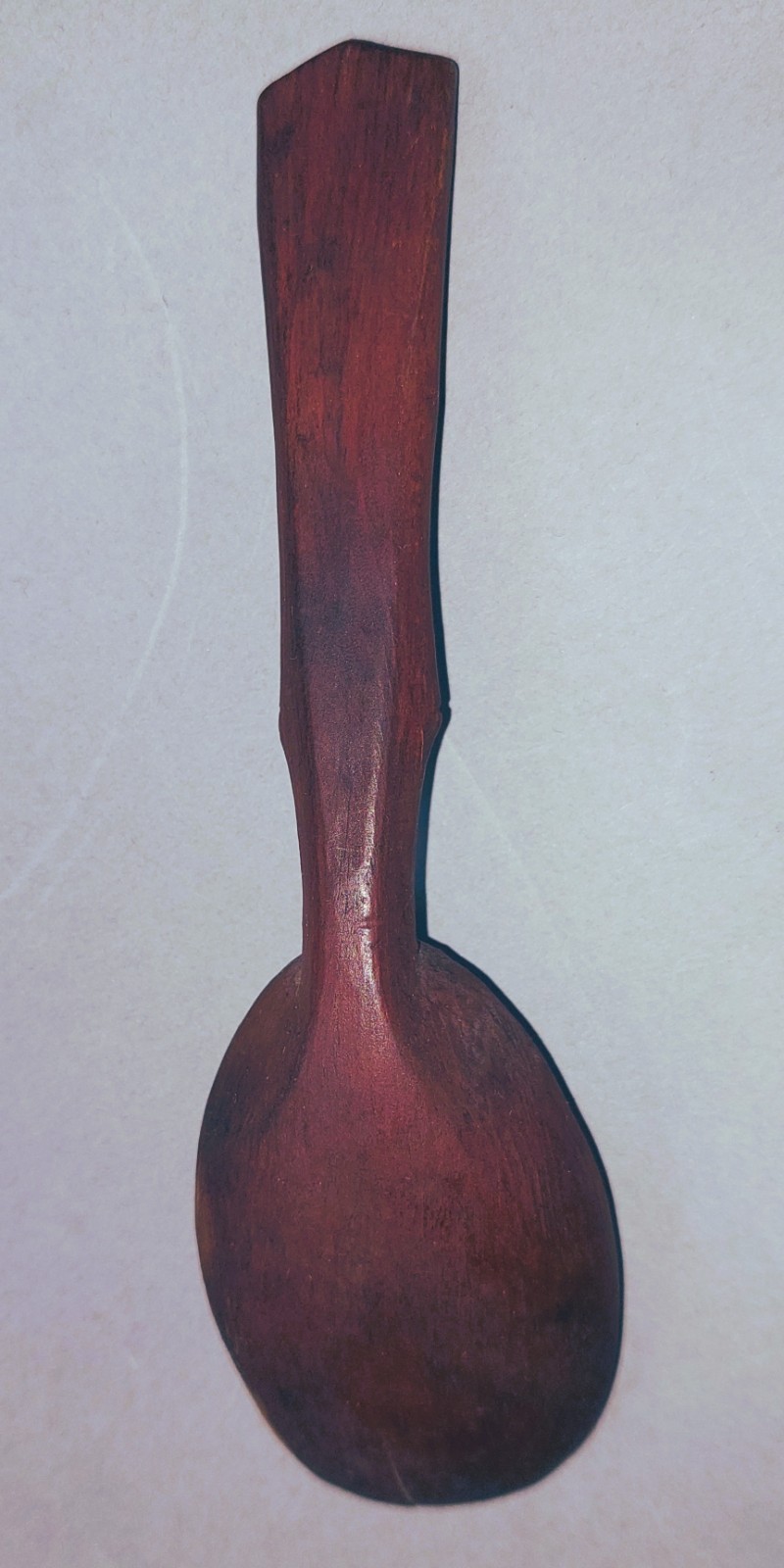 19th C. Northwest Coast Yup'ik spoon with the figure of a serpent in bowl