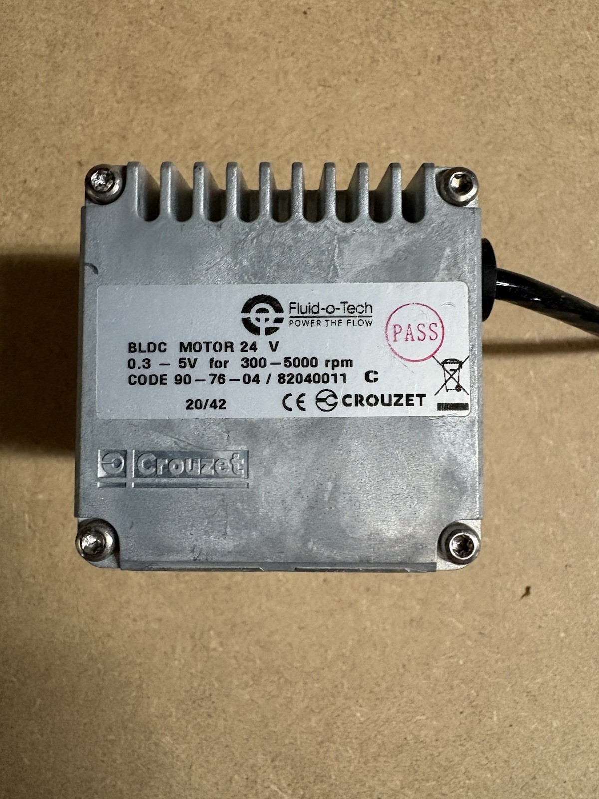 Fluid-O-Tech External Gear Pump. #FC309XK0PN10000. 24V