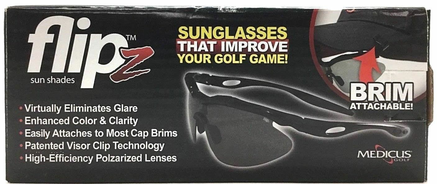 Medicus Golf Flipz Sunglasses Protect Convertible Eyewear Shades Carbon Titerion