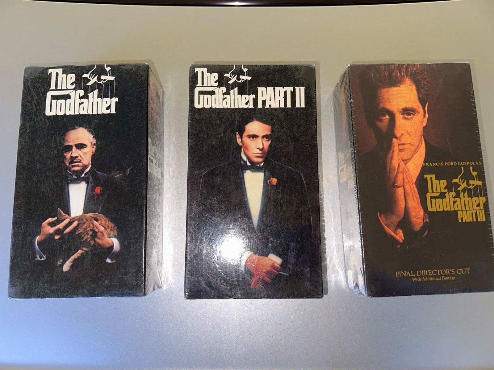 Factory Sealed Godfather Trilogy VHS Set – Paramount – Original Slipcases – $150