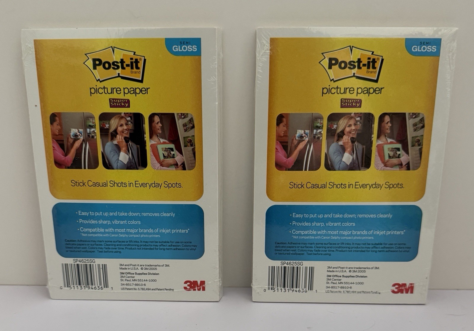 3M Post-It Picture Paper Gloss 4 x 6" 25 Sheets Lot Of 2 - 50 Total Sheets