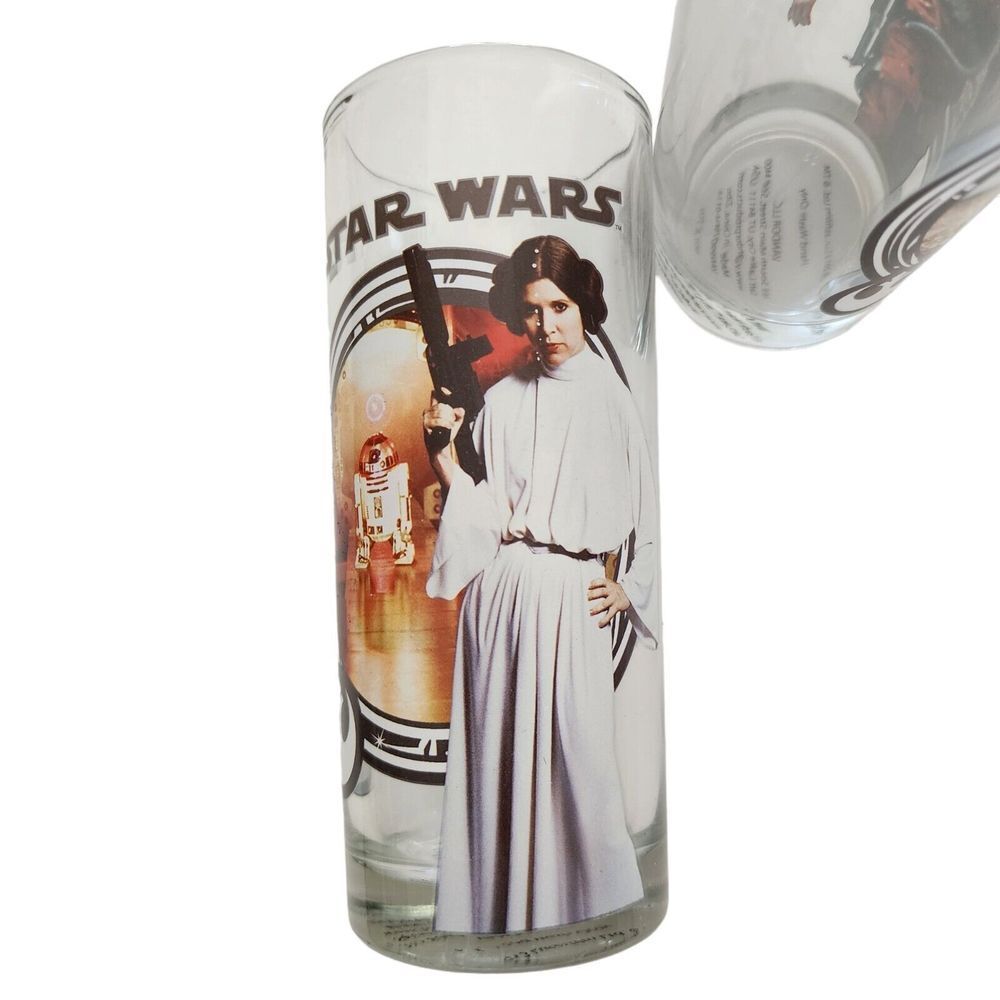 Star Wars 2013 Lucas Films Printed Glass Set 4 Pcs 10oz Drinkware