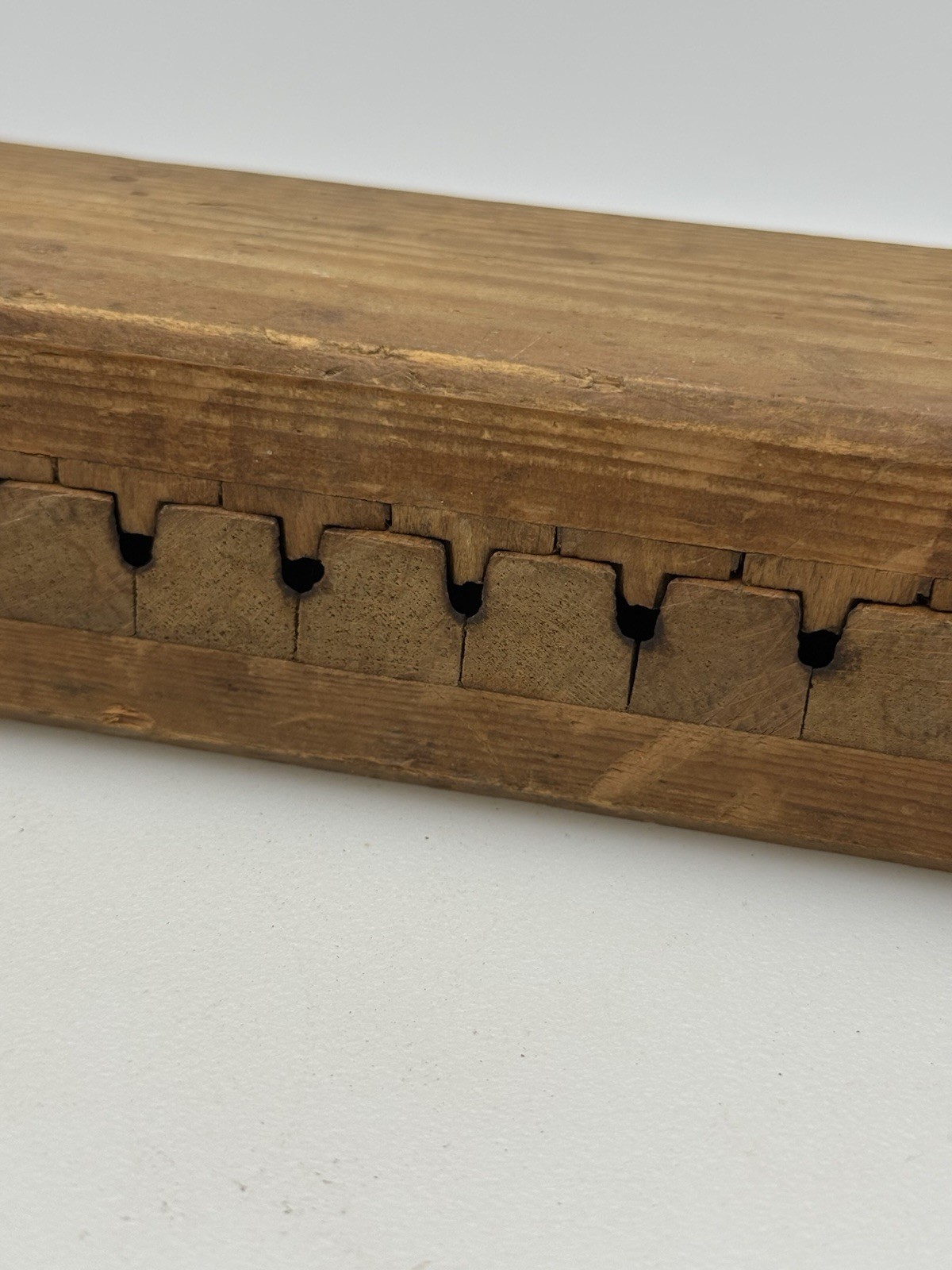 Vintage Antique Primative Wooden Cigar Mold Press, 20 Cigar