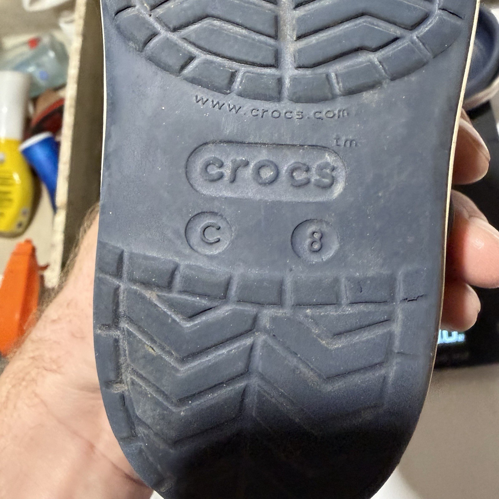 Crocs Classic Navy Blue Slip On Comfort Clogs Boys Toddler Size C8