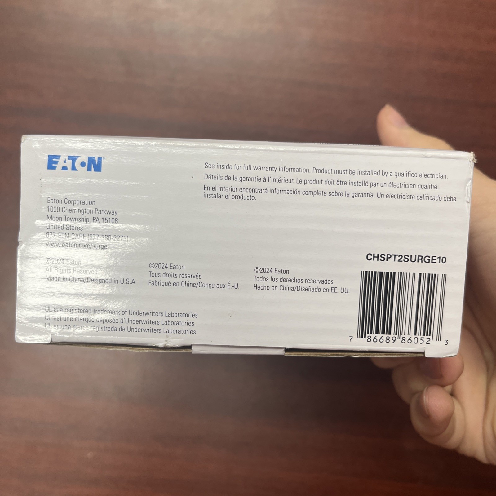 Eaton CHSPT2SURGE10 Complete Home Surge Protection - 60,000 AMPS