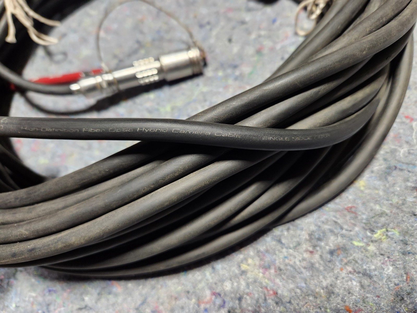 100' GEPCO HDC920 SMPTE 311M LEMO PUW/FUW High Def Camera Hybrid SM Fiber Cable