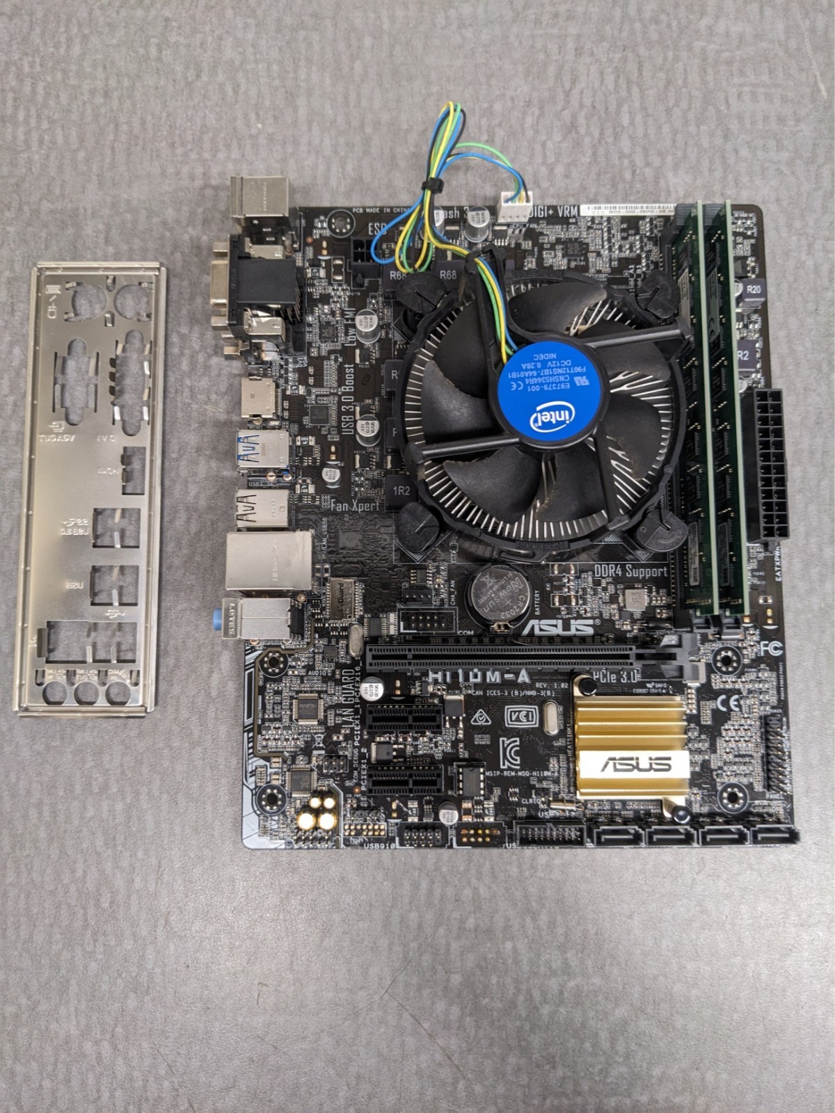 ** 3.3 GHz Intel i5-6600 CPU + ASUS H110M-A Motherboard + 8GB RAM