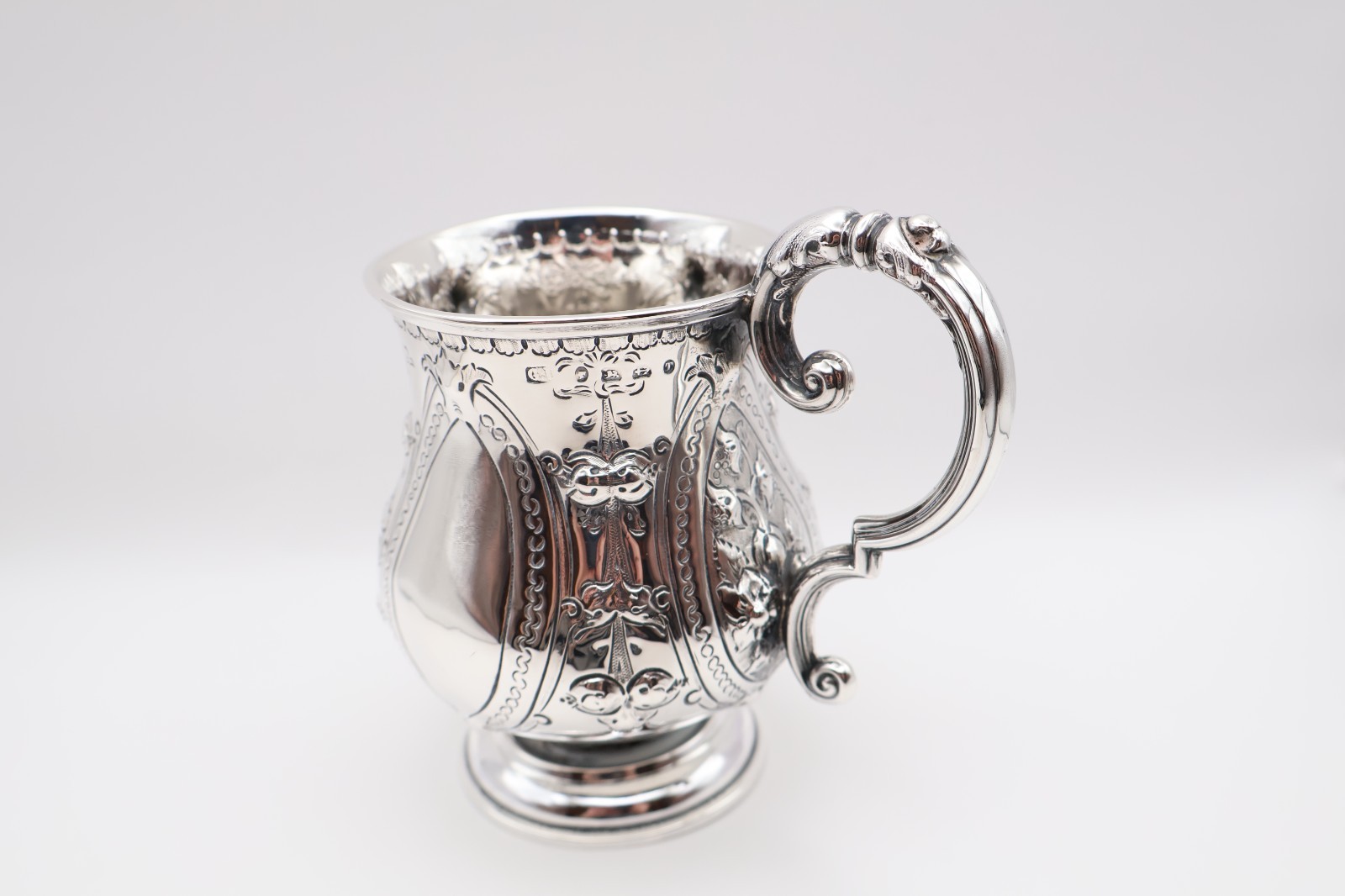 Heavy Quality Antique Victorian Solid Silver Tankard Cup Birmingham 1868