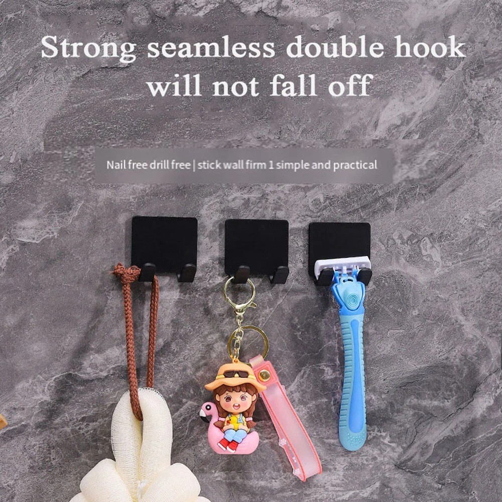 2pcs Bathroom Razor Holder Storage Hook Wall Men Shaving Shaver Shelf