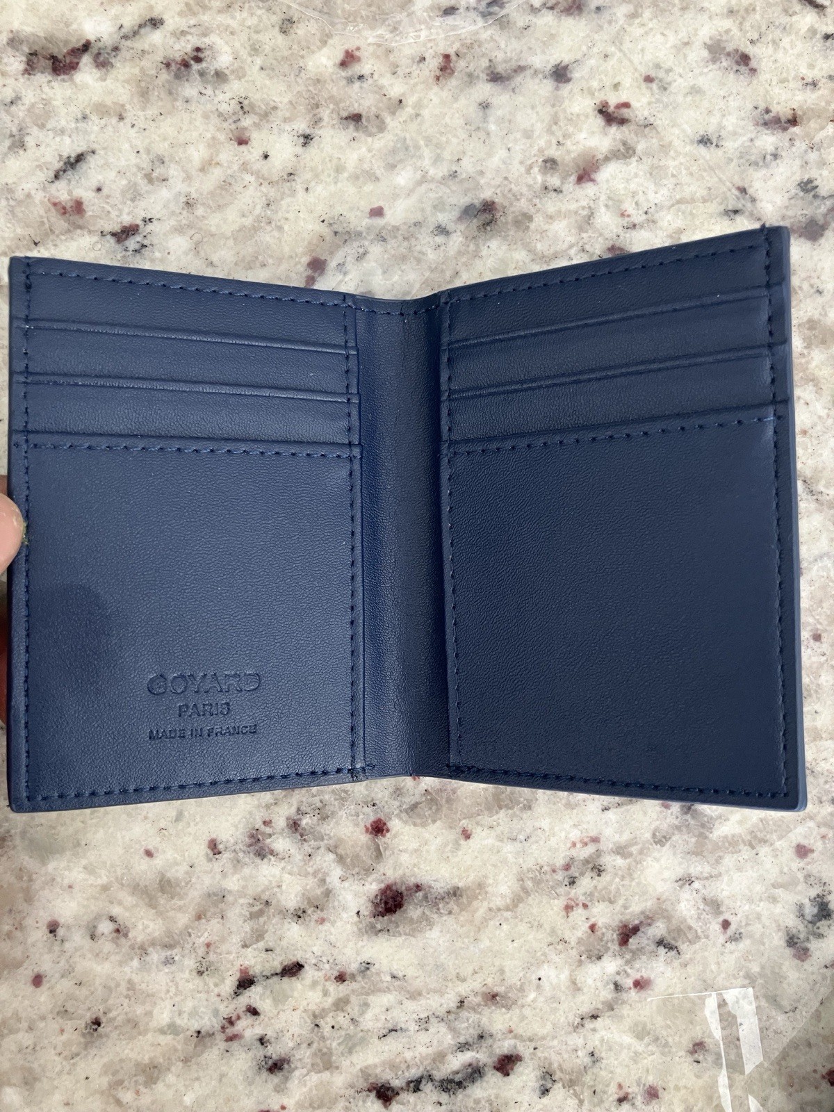 Goyard Passport Holder Wallet Blue