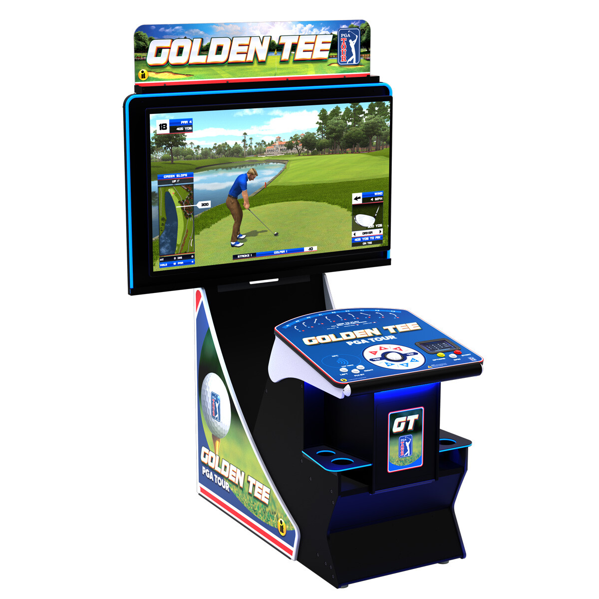 Golden Tee Golf Game - PGA TOUR Clubhouse Deluxe Edition - 2024
