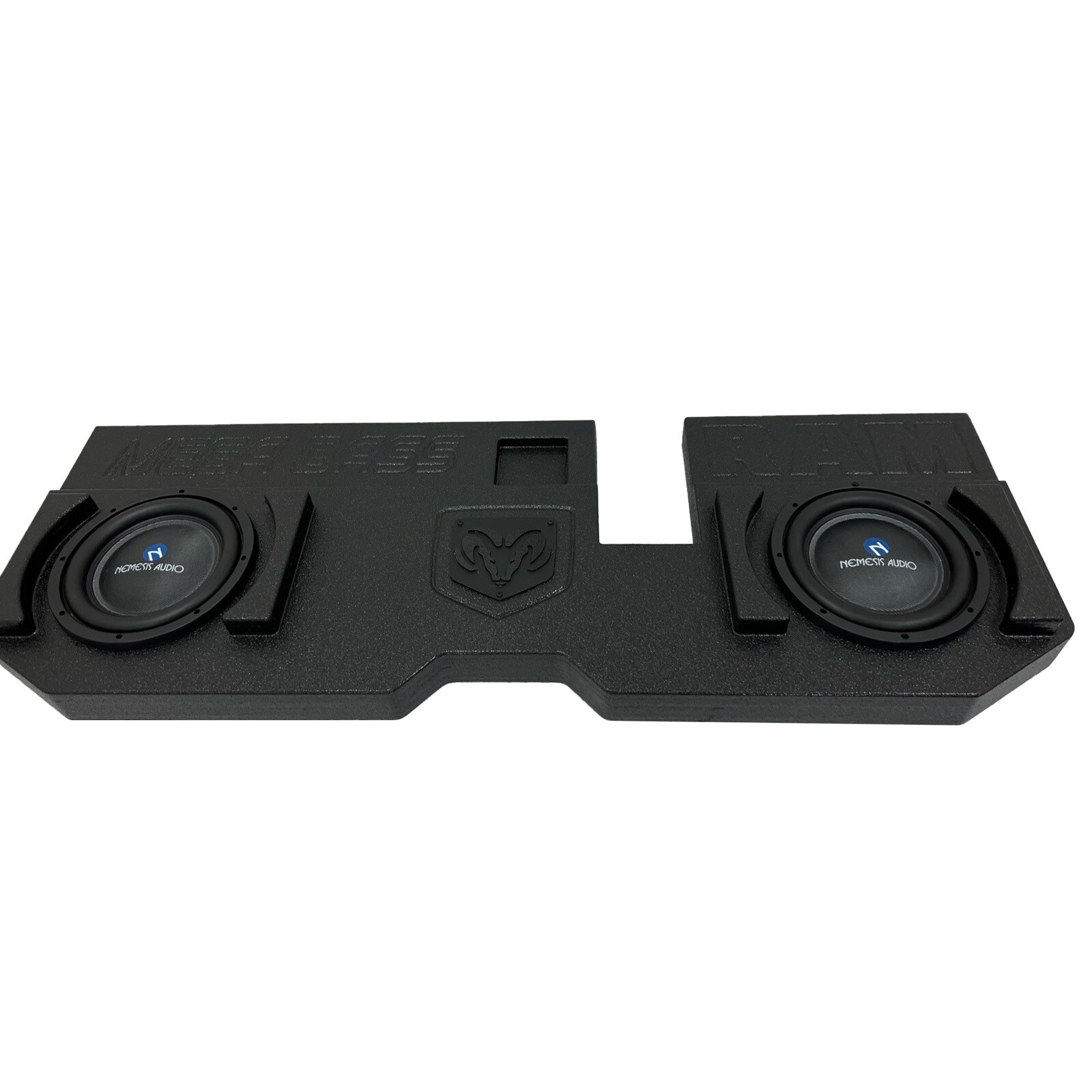 Mega Bass Dodge Ram Quad Cab 02-18 2x12 Inch Subwoofer Box Sub Enclosure Ported