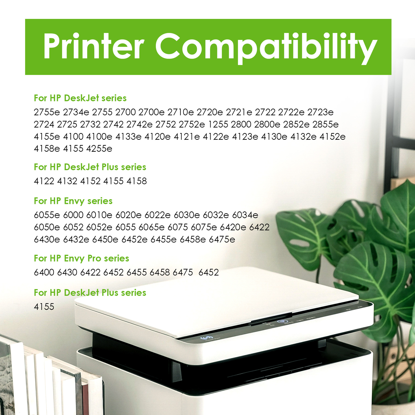 67XL Ink Cartridges Combo For HP 67 Ink XL DeskJet 2852e 2855 4152 4155 2700 Ink