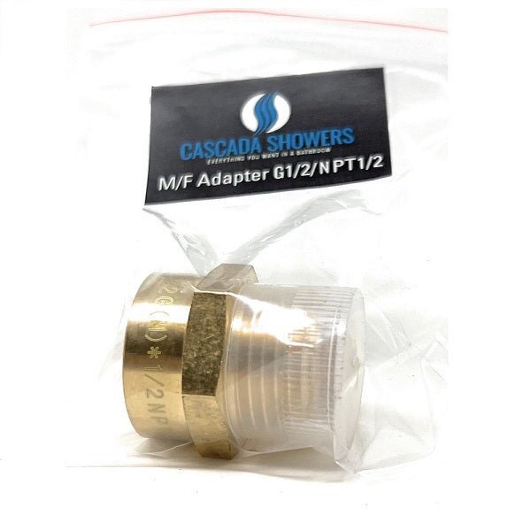 G Thread (Metric BSPP) Male to NPT Female Adapter - Lead Free (1/2" x 1/2")