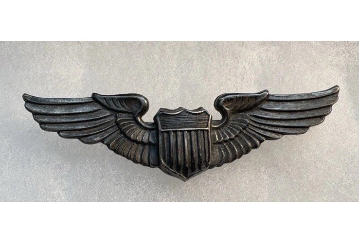 5 WWII / Prewar 1930’s USAC USAAF Full Size Sterling Silver Pilot Wings