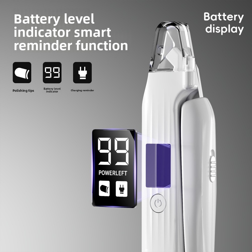 Electric Rechargeable Dog & Cat Nail Clipper Trimmer and Grinder with LED Light