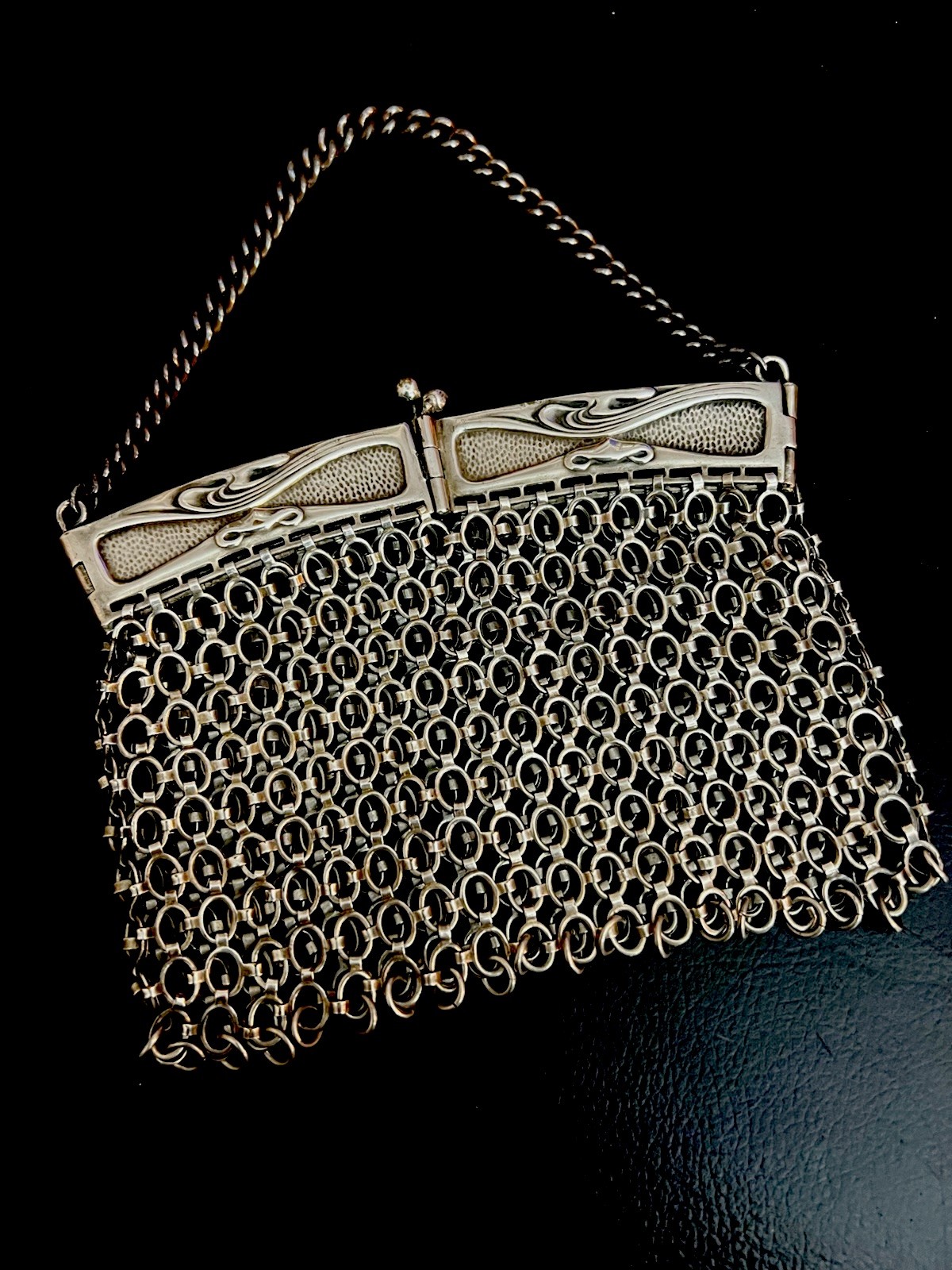 Antique Sterling Silver Plated Arts And Crafts Purse