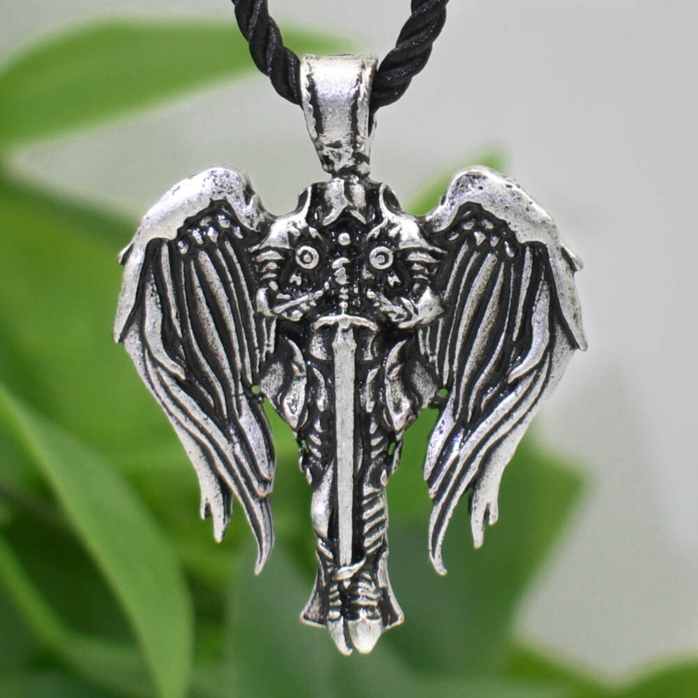 Patron Saint St Michael Archangel Irish Celtic Cross Talisman Pendant Necklace