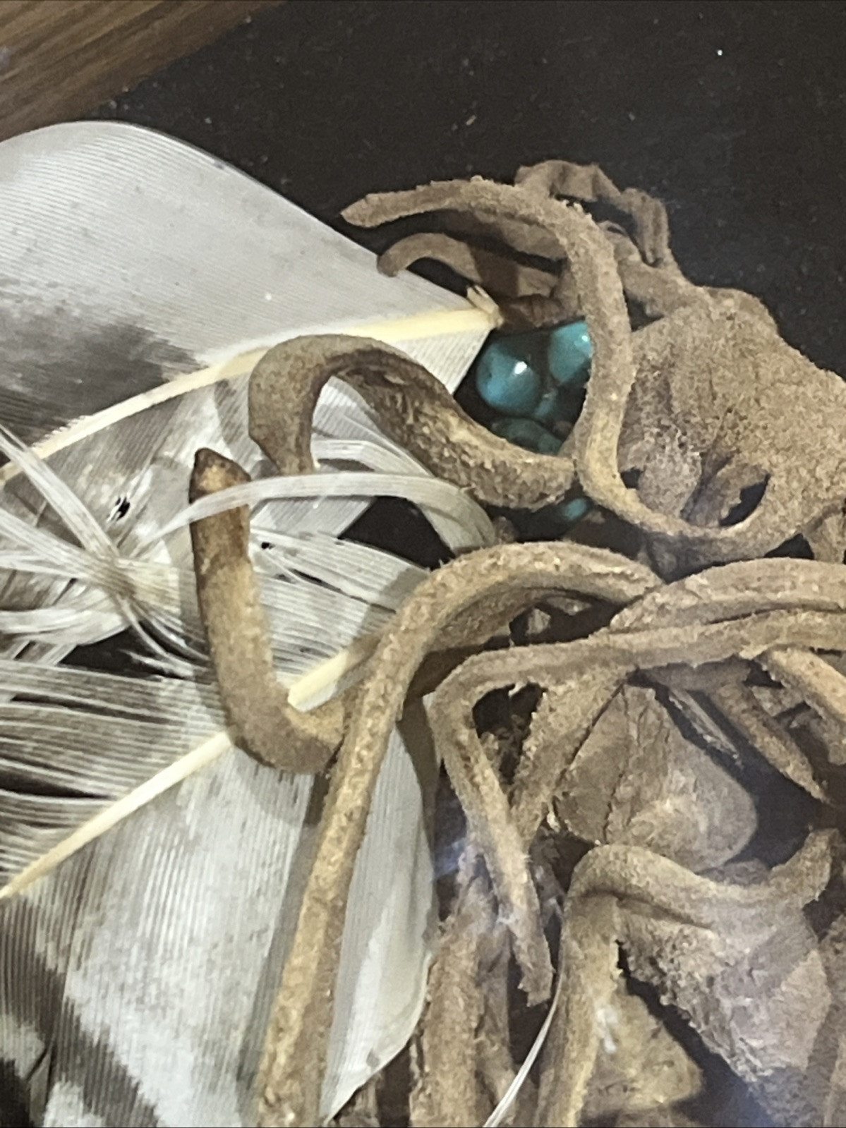 AUTH. NATIVE AMERICAN INDIAN Territory PIPE TOMAHAWK WITH Leather Tobacco Bag!