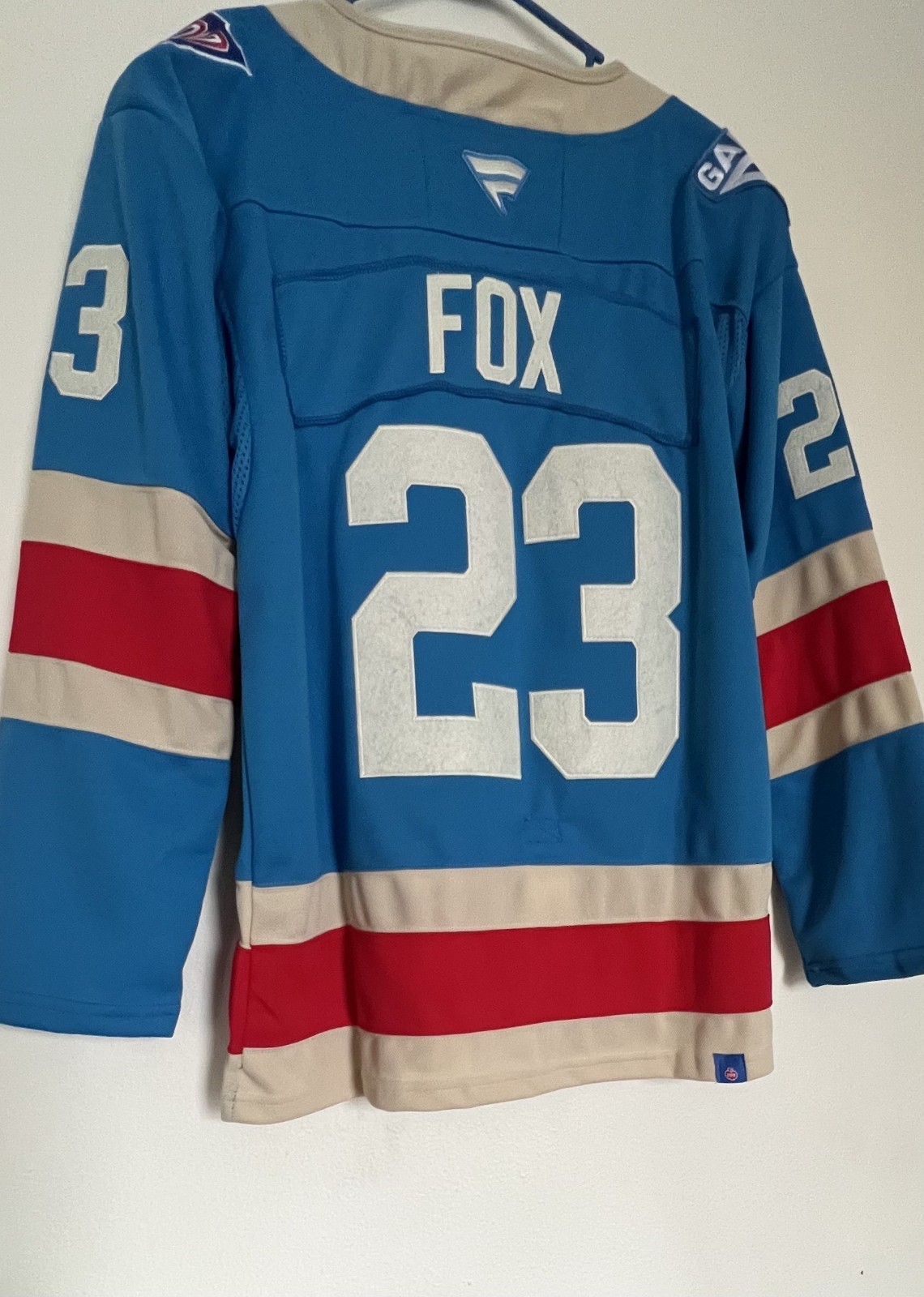 New York Rangers #23 Adam Fox Centennial 2025 Stitched Limited Jersey XL - 54
