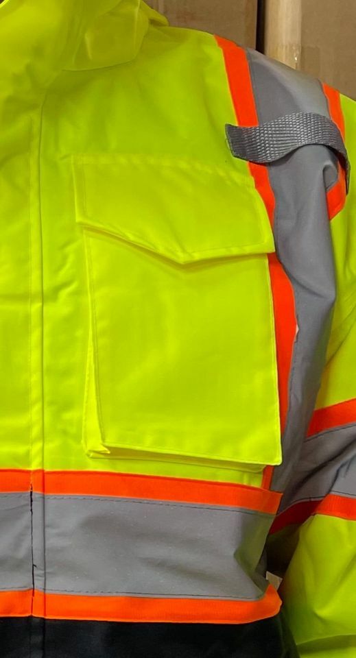 Yellow Two Tone Deluxe High Visibility Waterproof Bomber Jacket