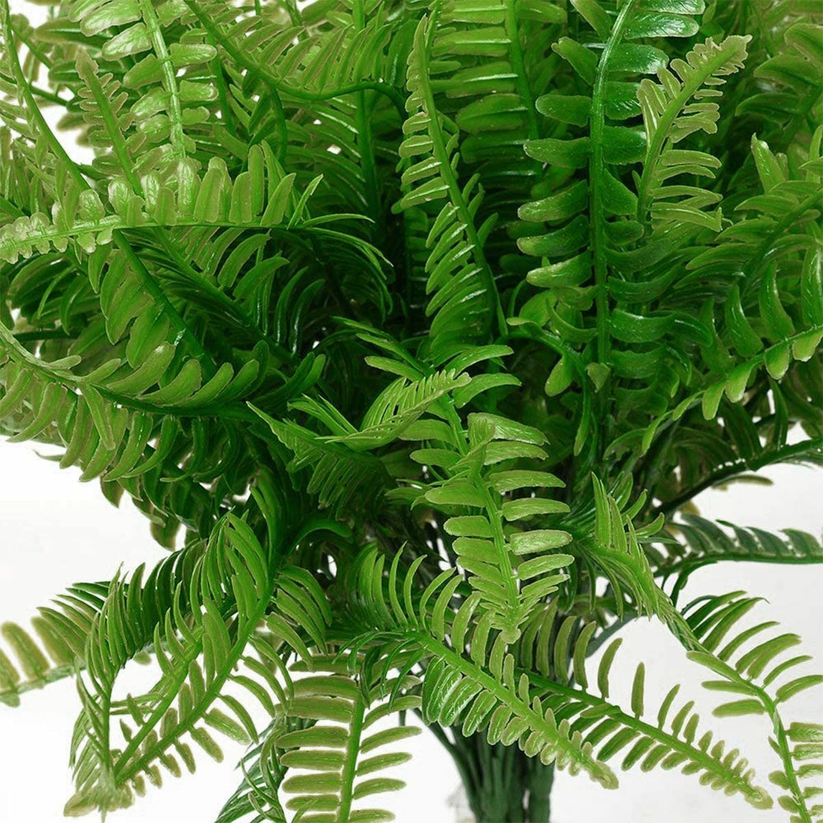 3X Artificial Fake Boston Fern Plants Bushes Artificial Ferns Outdoor Decor US