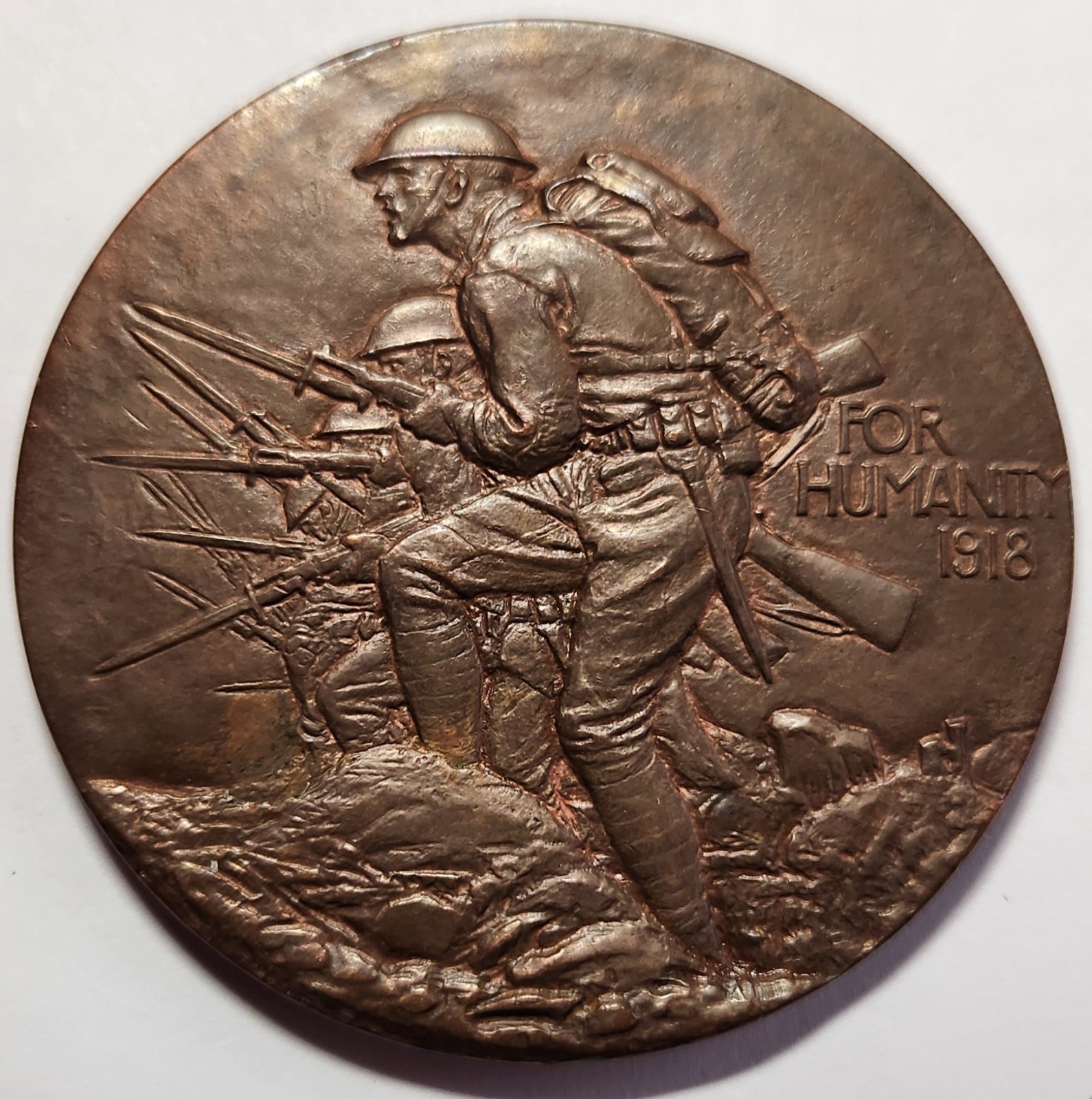 1918 WWI "The Williams Medal" Awarded Medal 73mm Bronze
