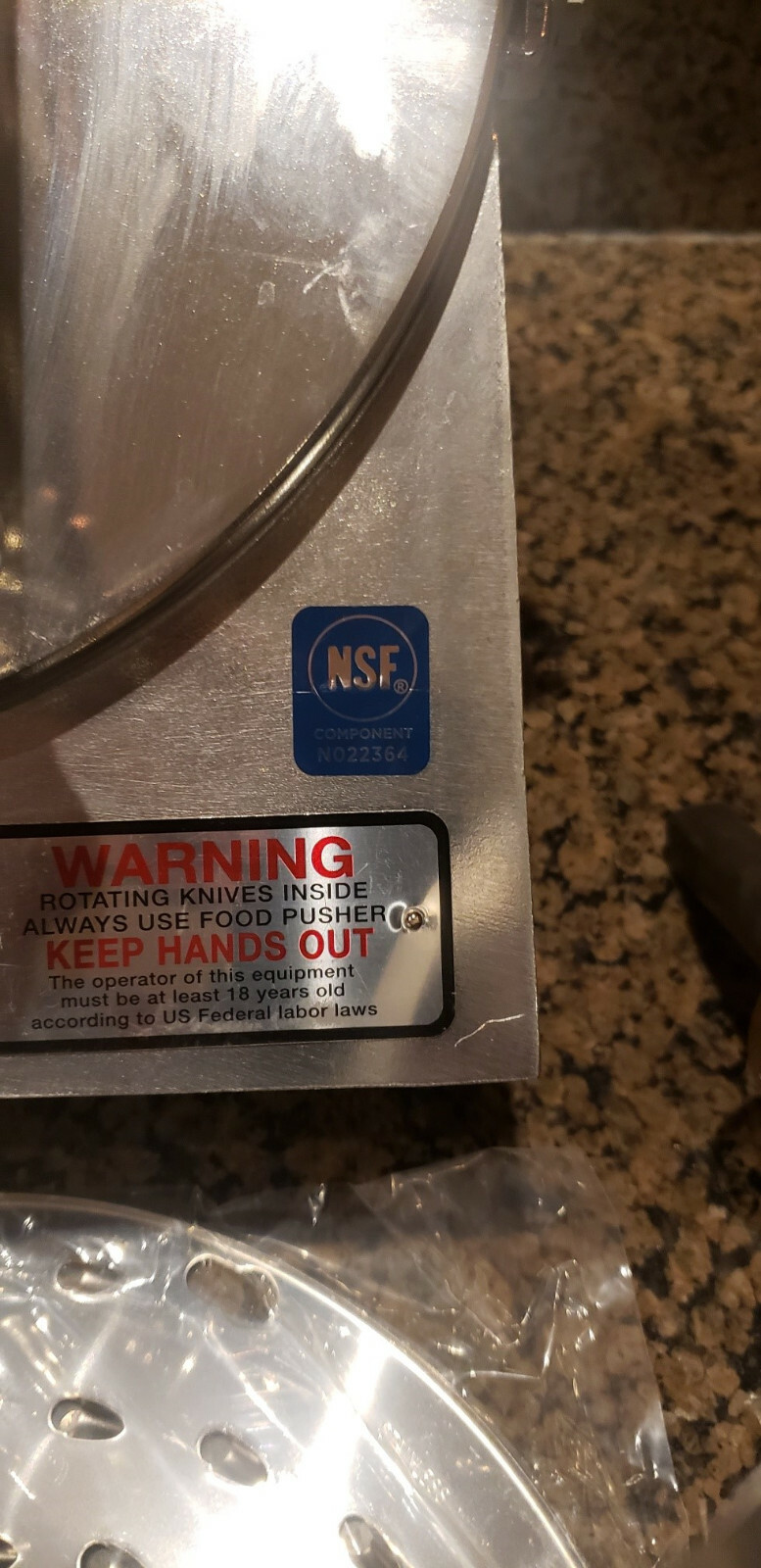 Grater Shredder pelican Head #12 drive for Hobart Mixer INCLUDES cheese disc