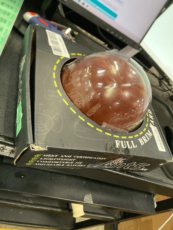 Fiberglass Full Brim Hard Hat - OSHA & ANSI Rated Safety Helmet with Brim Chin S