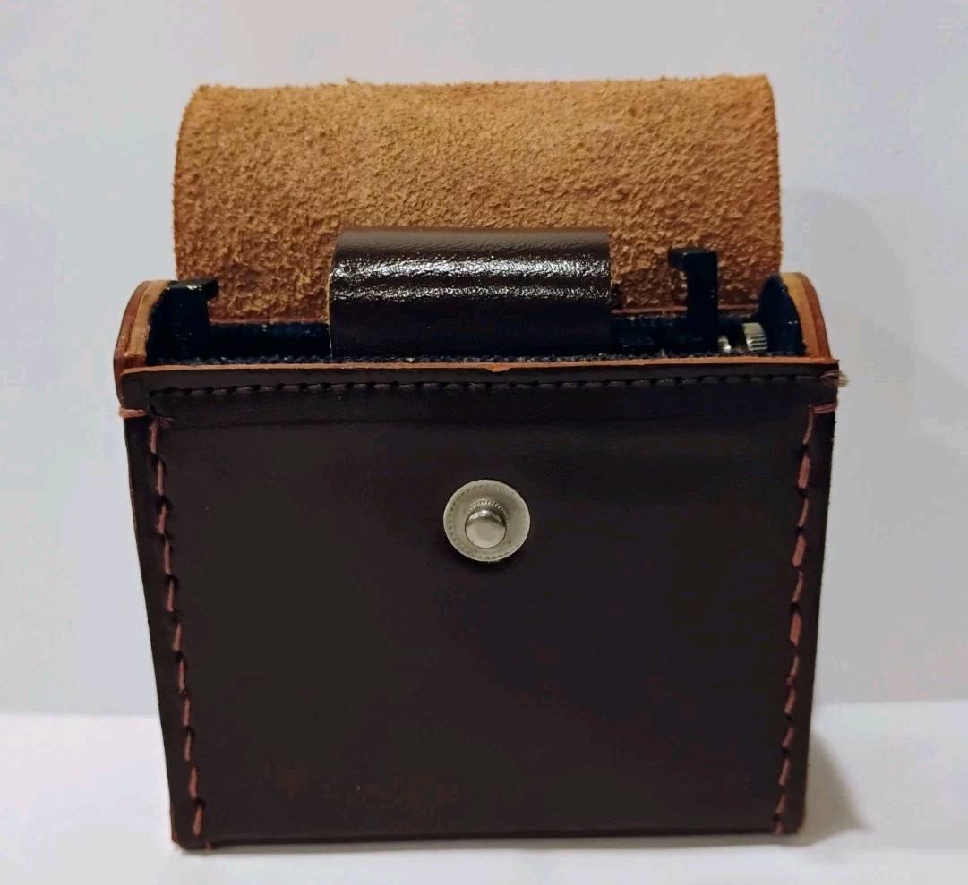 Lietz Pocket Transit Mount No. 8028-22 W/ Leather Case Vintage Japan