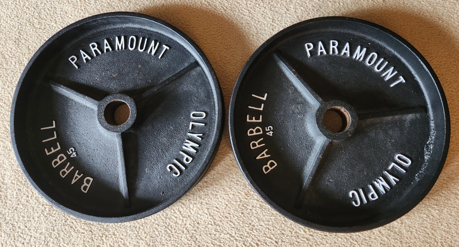 Vintage PARAMOUNT 45 Lb Deep Dish Olympic Plates - Pair