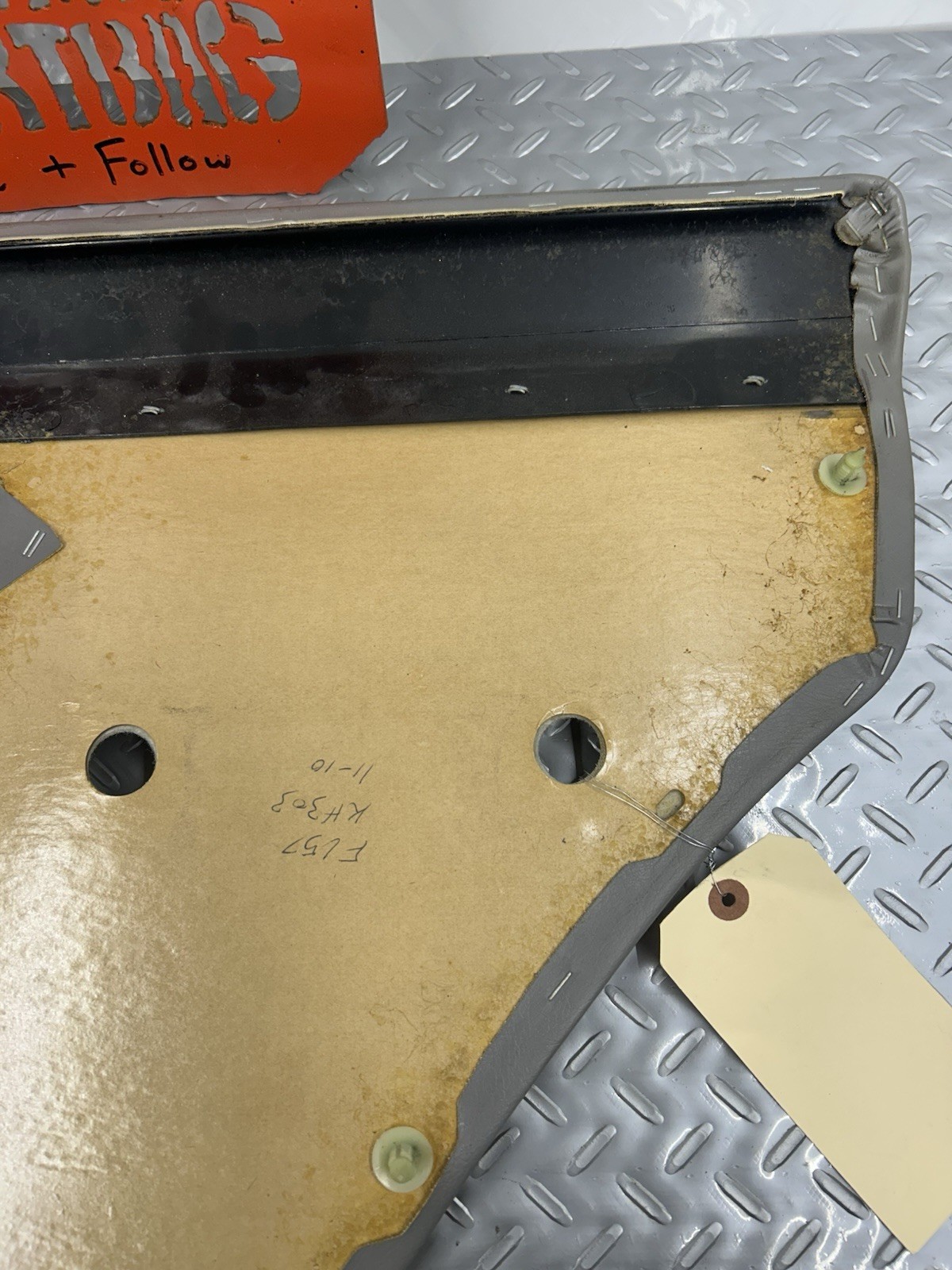 84-96 Jeep Cherokee XJ Rear Driver Side Door Panel Gray OEM