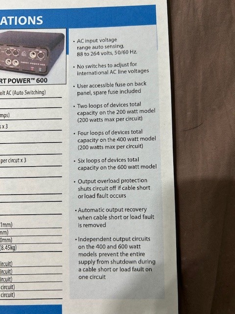 STAGE LIGHTING POWER SUPPLY UNIT, APOLLO SMART POWER 600