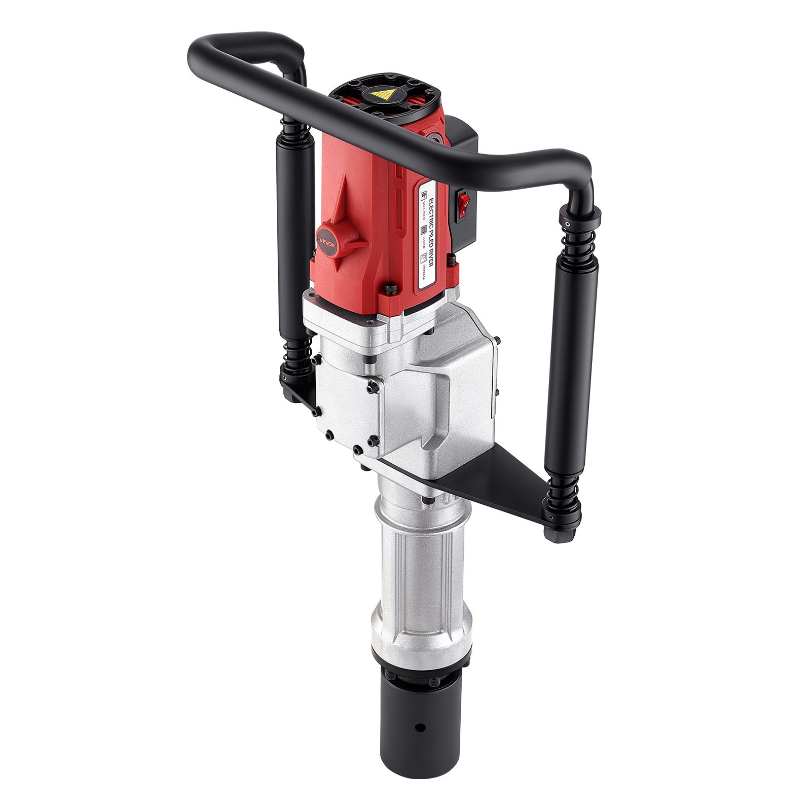 VEVOR Electric T Post Driver 2200W Handheld Pounder with Two Sleeves Fence Farm