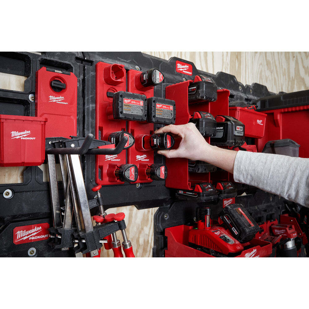 Milwaukee 48-22-8338 M12 Durable Versatile Battery Holder Storage System