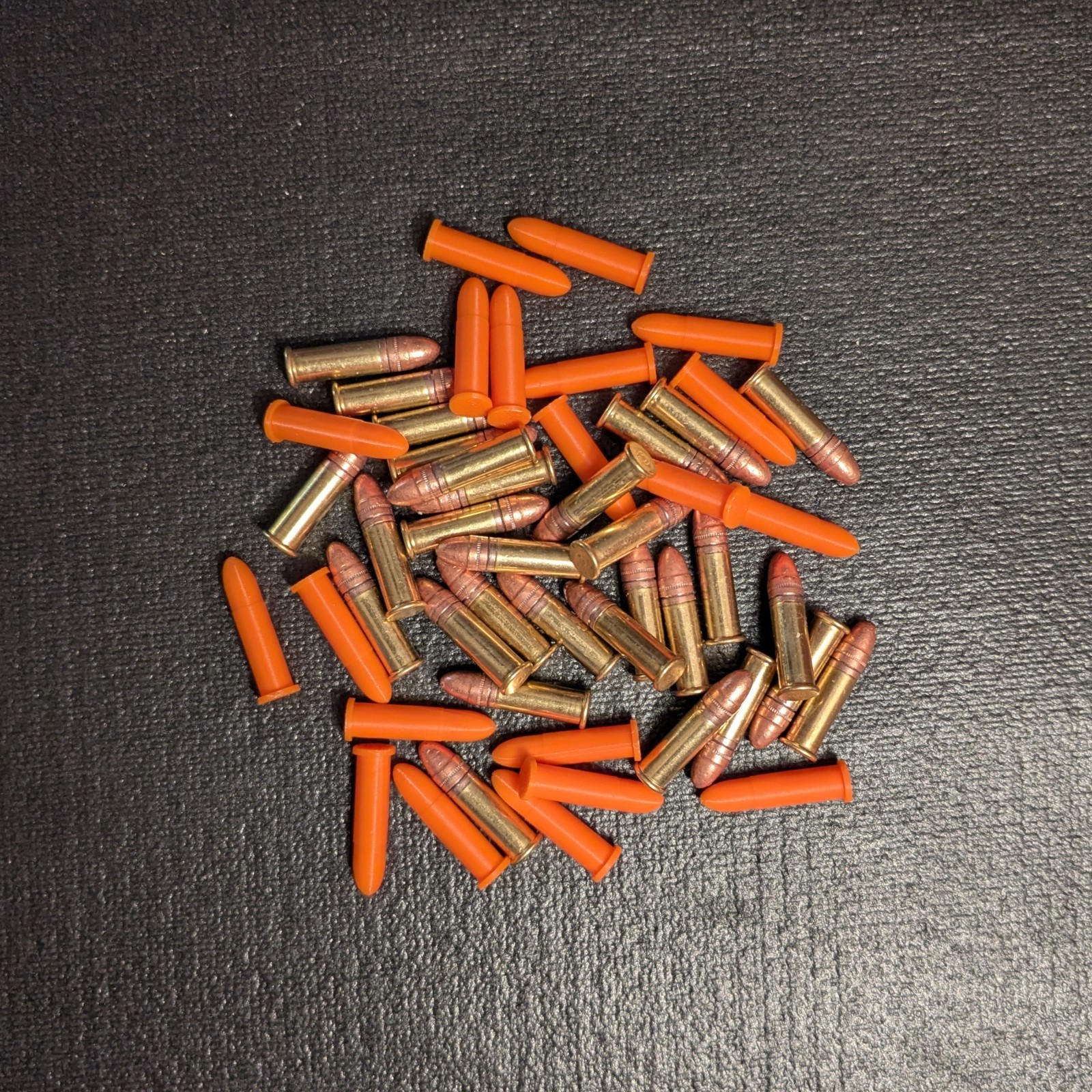 22LR 22 LR SNAP CAPS (40pk) ORANGE Dry Fire Safety Training Rimfire Rounds *USA