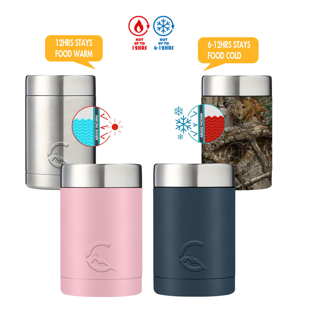 CASCADE INDUSTRIES TUMBLER 12OZ CAN INSULATED STAINLESS STEEL COOLER KOOZIES