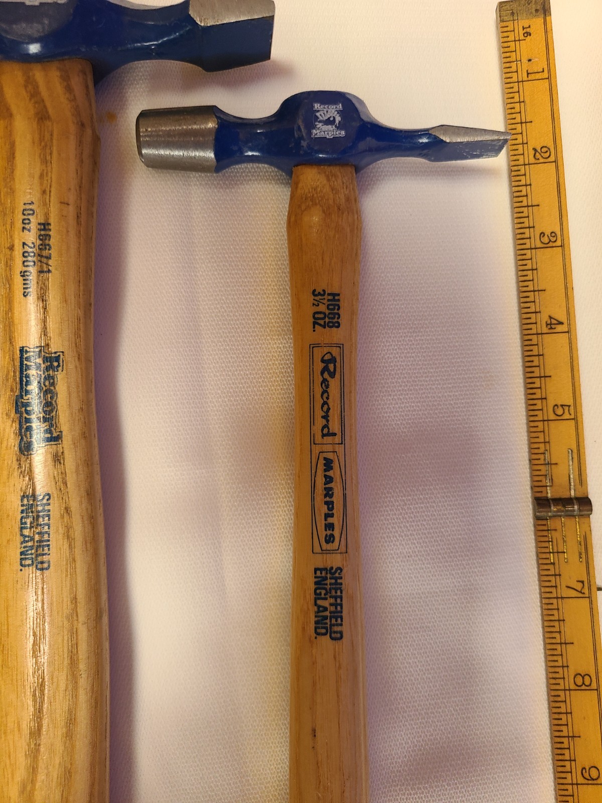 Marples Record Cross Peen Hammer Sheffield Eng. Set of 3