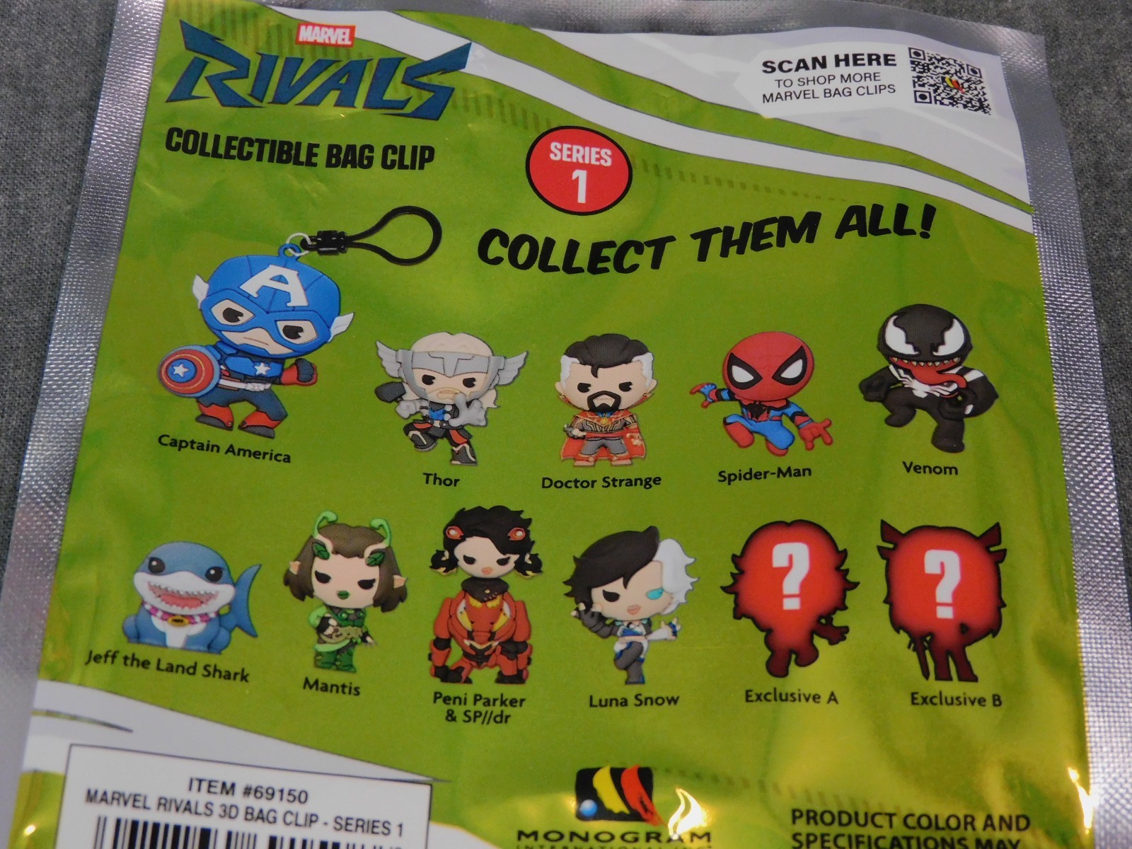 Marvel Rivals NEW * Peni Parker and SP/ / dr Clip * Blind Bag Key Chain Monogram