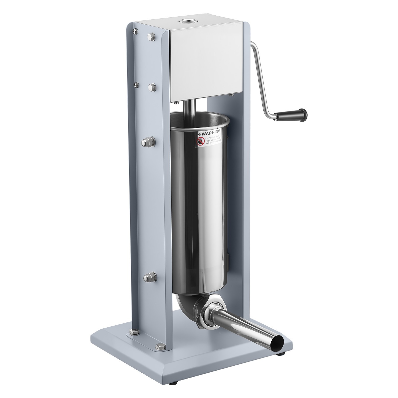 Uimoso Manual Sausage Maker 11 LBS / 5 L Dual-Speed Meat Filler with 5 Nozzles