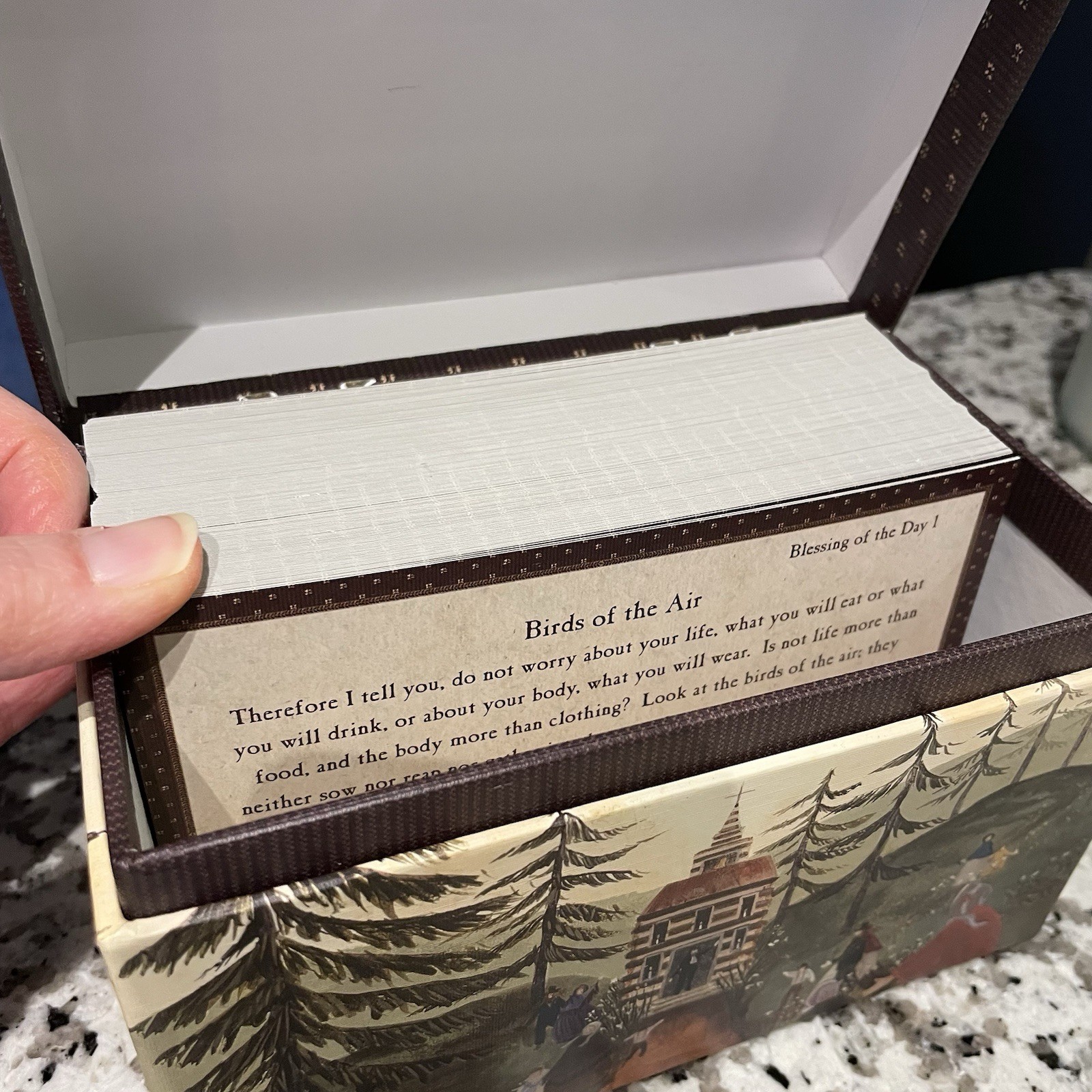 Legacy Of Faith Daily Blessings Box of 365 Daily Scripture Blessing Cards