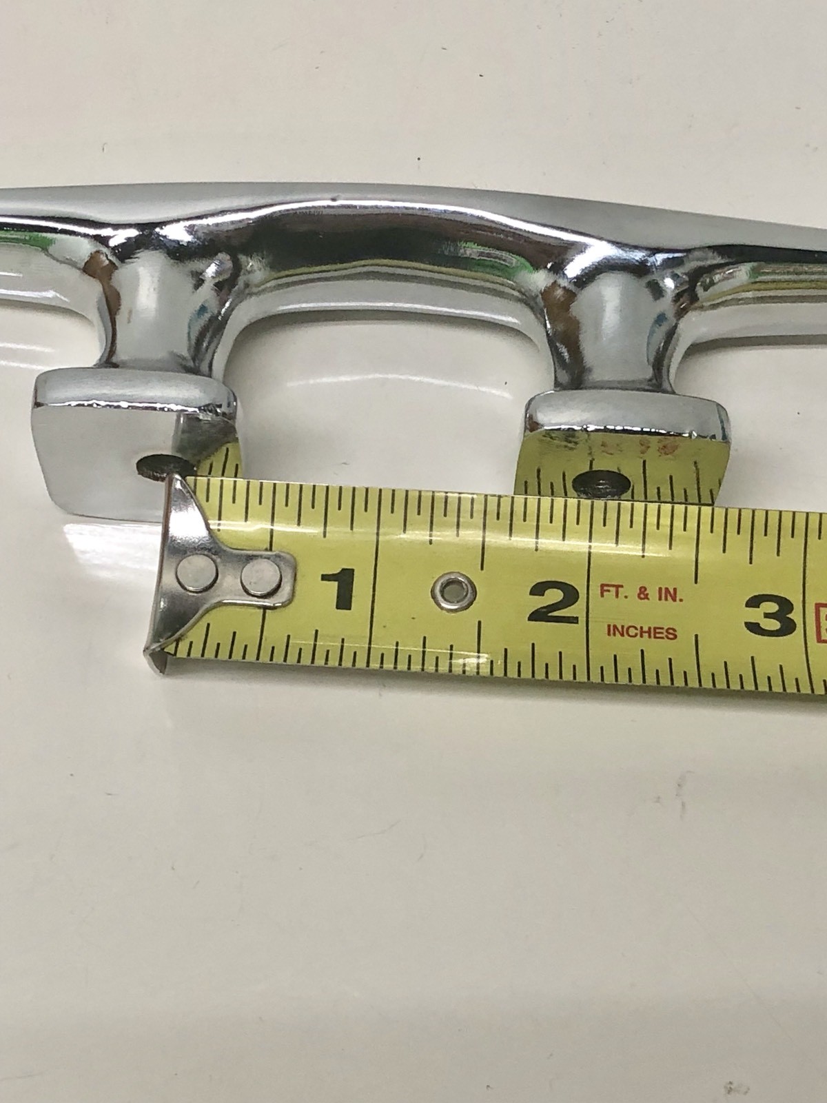 PAIR (2 qty) NEW 6-1/4" CHROME PLATED HEAVY BOAT CLEATS~ROPE TIE DOWNS~MARINE