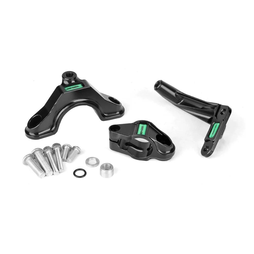 Ninja ZX6R Steering Damper Stabilizer Bracket Mount Kit For Kawasaki ZX-6R 2025