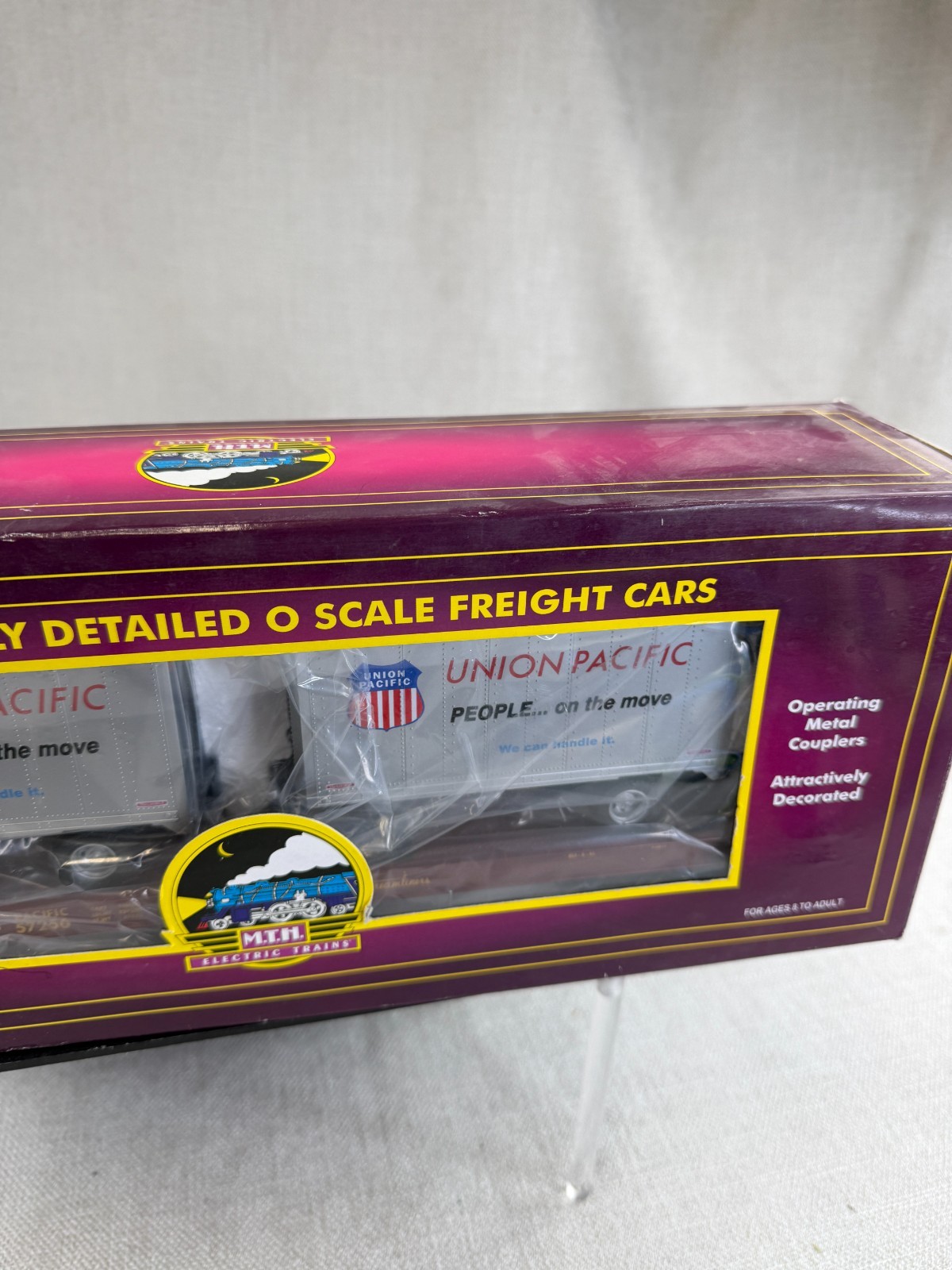 Mth Premier Union Pacific Flatcar 20’ Trailers 20-98107 O Scale